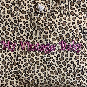 Leopard print tote bag Titled My Vintage Bag NWOT